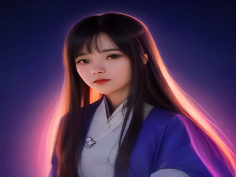 美女自慰专业内容平台封面图，深紫夜空背景下粉紫霓虹光效照亮精致界面，画面冷艳唯美、专业感十足